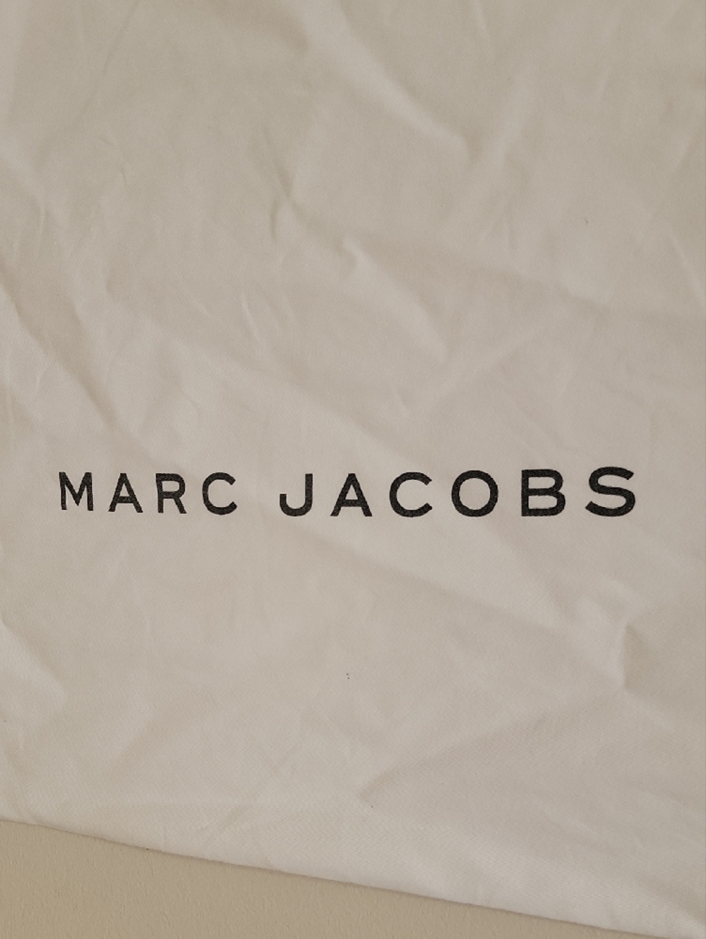 Marc Jacobs White Cotton Logo Drawstring Dust Bag - Picture 2 of 3